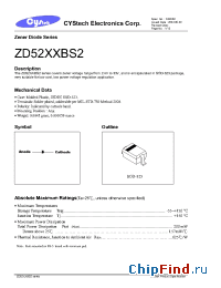 Datasheet ZD5229B manufacturer Cystech